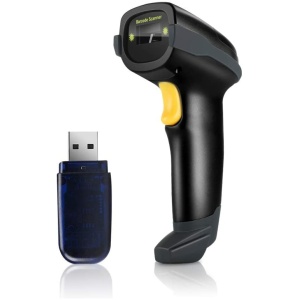 Eyoyo strikamerkjaskanni, þráðlaus, snúrutengdur eða Bluetooth, 1D